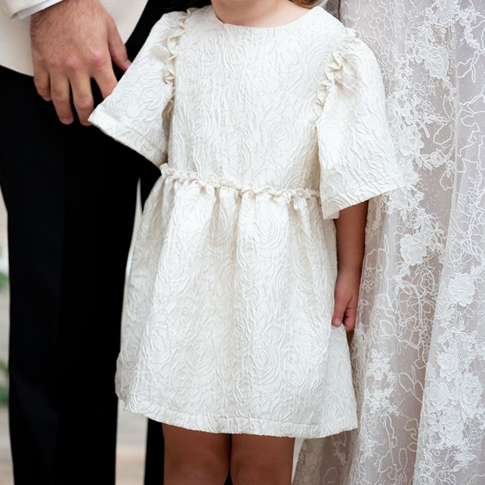 Formal cream dress, 4T